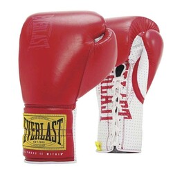 EVERLAST - Everlast 1910 Sparring Laced Gloves, Red 14OZ P00001693