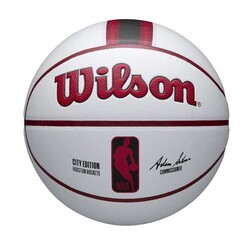 Wilson Basketbol Topu 2024 NBA Team City Collector Houston Rockets Size 7 WZ4033811XB7 - Thumbnail