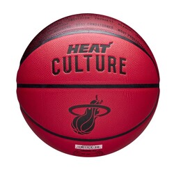 Wilson Basketbol Topu 2024 NBA Team City Collector Miami Heat Size 7 WZ4033816XB7 - Thumbnail