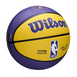 Wilson Basketbol Topu 2024 NBA Team City Edition Los Angeles Lakers Size 7 WZ4033914XB7 - Thumbnail