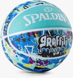 Spalding Basketbol Topu 2021 Blue Graffiti Size:7 84373Z - Thumbnail