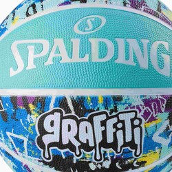 Spalding Basketbol Topu 2021 Blue Graffiti Size:7 84373Z - Thumbnail