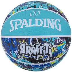 Spalding Basketbol Topu 2021 Blue Graffiti Size:7 84373Z - Thumbnail