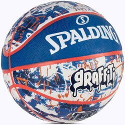 Spalding Basketbol Topu 2021 Blue Red Graffiti Size:7 84377Z - Thumbnail