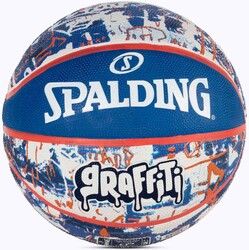 Spalding Basketbol Topu 2021 Blue Red Graffiti Size:7 84377Z - Thumbnail