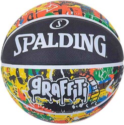 Spalding Basketbol Topu 2021 Rainbow Graffiti Size:7 84372Z - Thumbnail