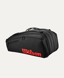 Wilson Tenis Çantası Clash V3 15PK Raket Bag Black/Infrared WR8038201001 - Thumbnail