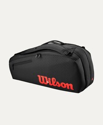 Wilson - Wilson Tenis Çantası Clash V3 6PK Raket Bag BLACK/Infrared WR8038101001