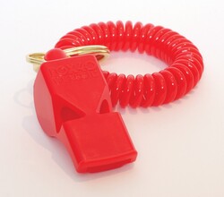 Fox 40 Classic Safety Düdük Kirmizi - Bileklikli 9935-0100 - Thumbnail