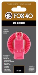Fox 40 Classic Safety Düdük Pembe - Bileklikli 9935-0400 - Thumbnail