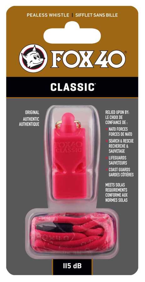 Fox 40 Classic Safety Düdük Pembe - İpli 9903-0408 Fox 40 Classic Safety Düdük Pembe - İpli 9903-0408