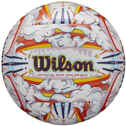 Wilson Plaj Voleybol Topu Graffiti Peace VB White/Orange OF WV4006901XBOF - Thumbnail