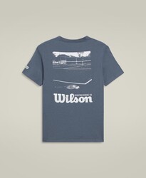 Wilson - Wilson Erkek Tenis Tişört M Easy Street Tee Slate Blue S WM00009511BUQS