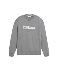 Wilson Erkek M Teams Script Crewneck Sweatshirt MEDGRAY HTHR L WM00470511MGCL - Thumbnail