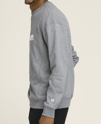 Wilson Erkek M Teams Script Crewneck Sweatshirt MEDGRAY HTHR L WM00470511MGCL - Thumbnail