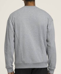 Wilson Erkek M Teams Script Crewneck Sweatshirt MEDGRAY HTHR L WM00470511MGCL - Thumbnail