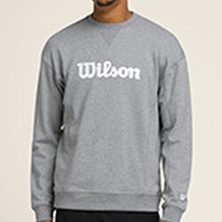 Wilson Erkek M Teams Script Crewneck Sweatshirt MEDGRAY HTHR L WM00470511MGCL - Thumbnail