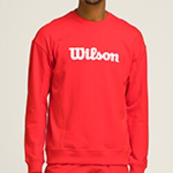 Wilson Erkek M Teams Script Crewneck İnfrared Sweatshirt RED L WM00470511RDBL - Thumbnail