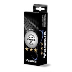 Yasaka - Yasaka 3 lü Beyaz 3 Yıldız Masa Tenis Topu 40+