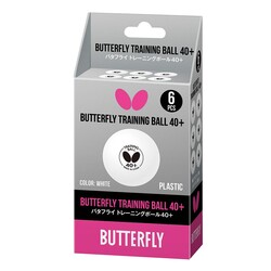 Butterfly Masa Tenisi Topu BTF Training Ball 40+ white 6er 7250730140 - Thumbnail