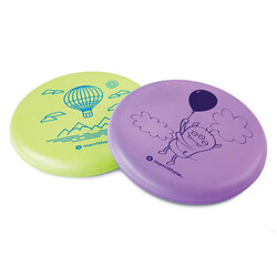 Merrithew Health & Fitness Flying Foam Disks for Kids, 2 Pack (Purple & Green) ST-06219 - Thumbnail