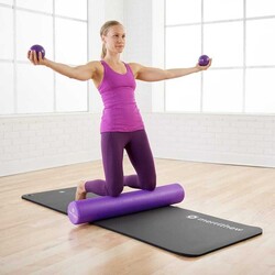 Merrithew Health & Fitness Mat - Deluxe Pilates Mat with Grommets (graphite) (ST-02188) - Thumbnail