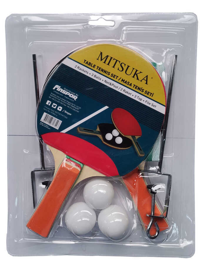 Mitsuka Masa Tenis Seti 2 Raket + 3 Top + Ağ 862-4
