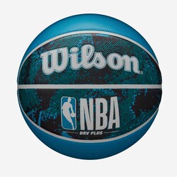 Wilson Basketbol Topu NBA DRV PLUS Vibe Black/Blue Size:7 WZ3012602XB7 - Thumbnail