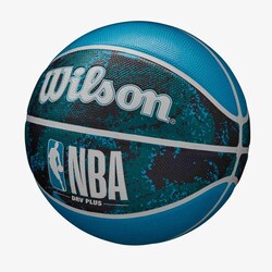 Wilson Basketbol Topu NBA DRV PLUS Vibe Black/Blue Size:7 WZ3012602XB7 - Thumbnail