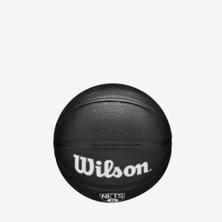 Wilson Mini Basketbol Topu NBA TEAM TRIBUTE MINI BLACK BR NETS WZ4017604XB3 - Thumbnail