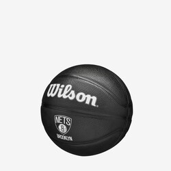 Wilson Mini Basketbol Topu NBA TEAM TRIBUTE MINI BLACK BR NETS WZ4017604XB3 - Thumbnail