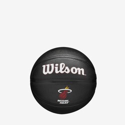Wilson Mini Basketbol Topu NBA Teamtribute Mini Black Miami Heat Size: 3 WZ4017607XB3 - Thumbnail