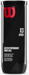 Wilson Padel Topu X3 Speed Ball Yellow WR8901101001 - Thumbnail