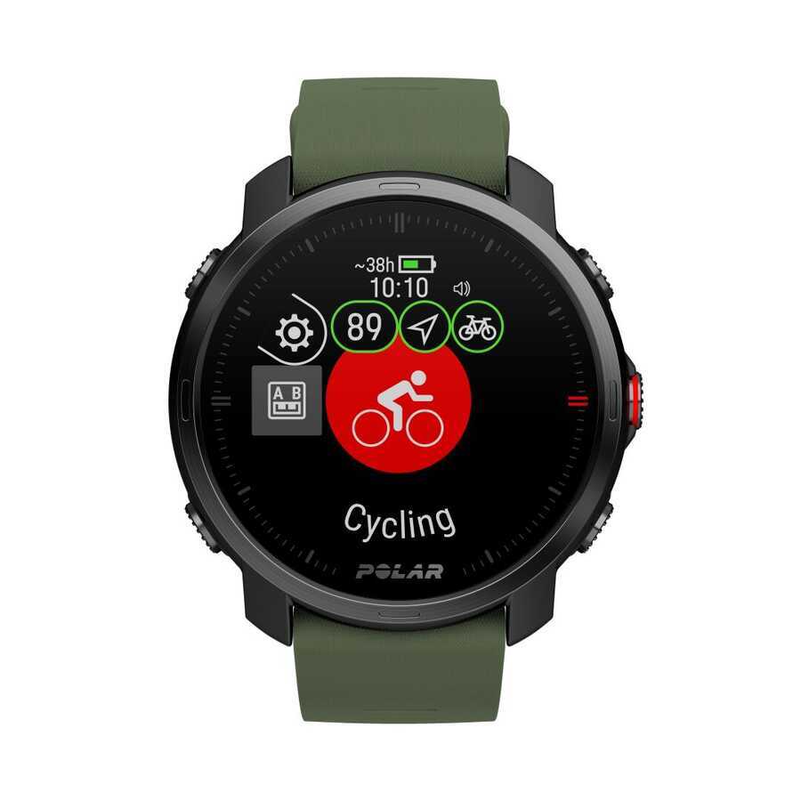 Polar Grit X GPS'li Outdoor Çoklu Spor Saati Siyah/Yeşil M/L