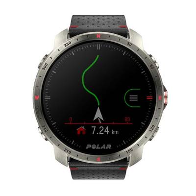 POLAR グリット X プロ チタン Polar Grit X Pro Titan GPS'li Üst Düzey Açık Hava Çoklu Spor Saati
