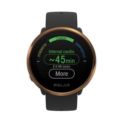 Polar Ignite Gps ve Bilekten Kalp Atış Hızı Ölçüm Özellikli Fitness Saati Siyah/Copper M/L - Thumbnail