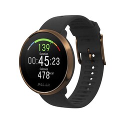 Polar Ignite Gps ve Bilekten Kalp Atış Hızı Ölçüm Özellikli Fitness Saati Siyah/Copper M/L - Thumbnail