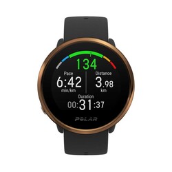 Polar Ignite Gps ve Bilekten Kalp Atış Hızı Ölçüm Özellikli Fitness Saati Siyah/Copper M/L - Thumbnail