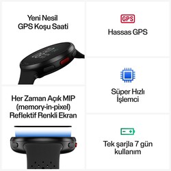 Polar Pacer Pro Gelişmiş GPS Koşu Saati WHI/RED S-L - Thumbnail