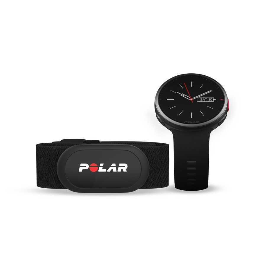 Polar Vantage V2 Hafif Premium Çoklu Spor Saati M/L Siyah + H10 Göğüs Bandı