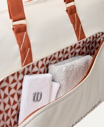Wilson Tenis Spor Çantası RG 2025 Large Duffel Cream/CLAY WR8042301001 - Thumbnail
