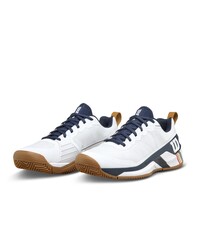 Wilson Erkek Tenis Ayakkabısı Rush Pro 4.5 Clay RG White/Navy Blazer US 10.5 EUR 44 2/3 WRS335960U105 - Thumbnail