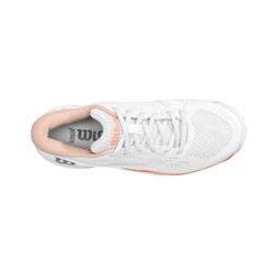 Wilson Tenis Ayakkabısı Kadın Rush pro ace white/Cantaloupe/Scallop S 8 Wrs329550E080 - Thumbnail