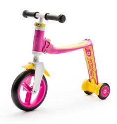 Scoot And Ride Pembe-Sarı Renk Highway Baby+ Ayarlanabilir Scooter - Thumbnail