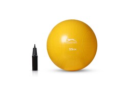Slazenger 55Cm Antı-Burst Gymball Sarı (Pompa Dahil) - Thumbnail