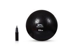 Slazenger 65Cm Antı-Burst Gymball Siyah(Pompa Dahil) - Thumbnail