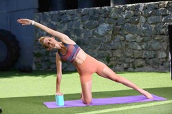 Slazenger Desenli Eva Yoga Block - Thumbnail