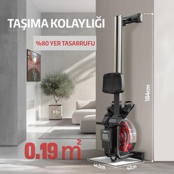 Slazenger Flux Su Dirençli Bluetooth Fitness Uygulamalı Nabız Ölçerli Egzersiz Küreği - Thumbnail
