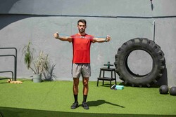 Slazenger Göğüs Egzersiz Tübülü - Mavi - Thumbnail