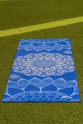 Slazenger Yoga Mat Mavi 173*61 Cm - 6 Mm - Thumbnail
